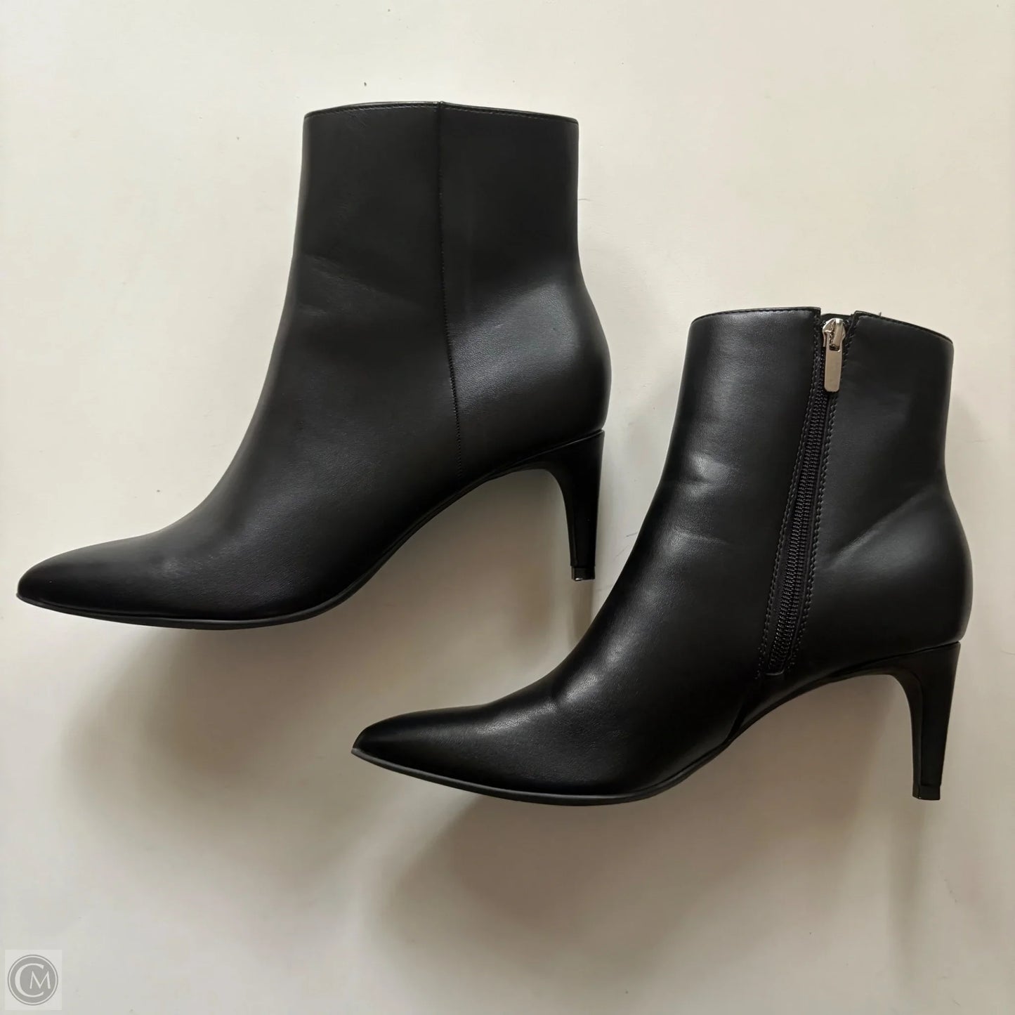 Boots Ankle Heels By Nine West In Black, Size: 8.5