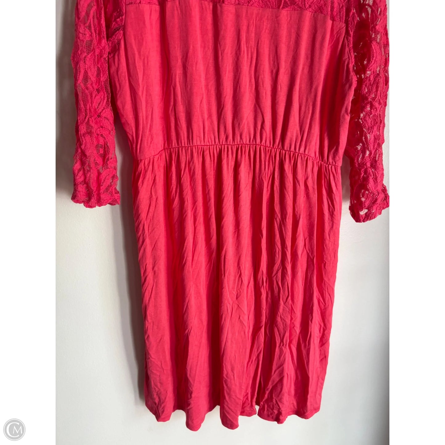 Dress Casual Midi By Chicsoul In Pink, Size: 2x