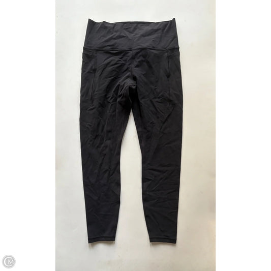 Athletic Leggings By Athleta In Black, Size: L
