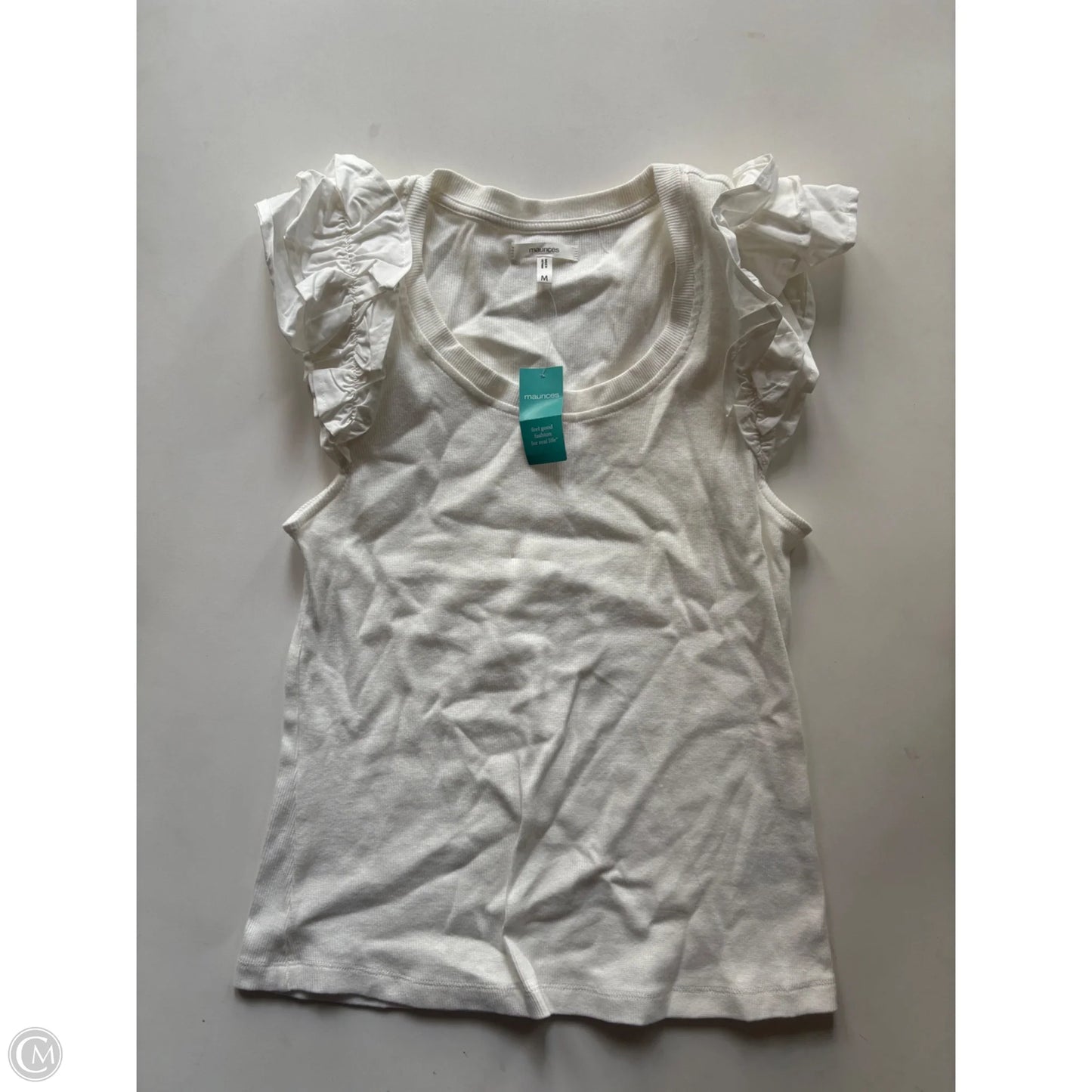 Top Short Sleeve By Maurices In White, Size: M