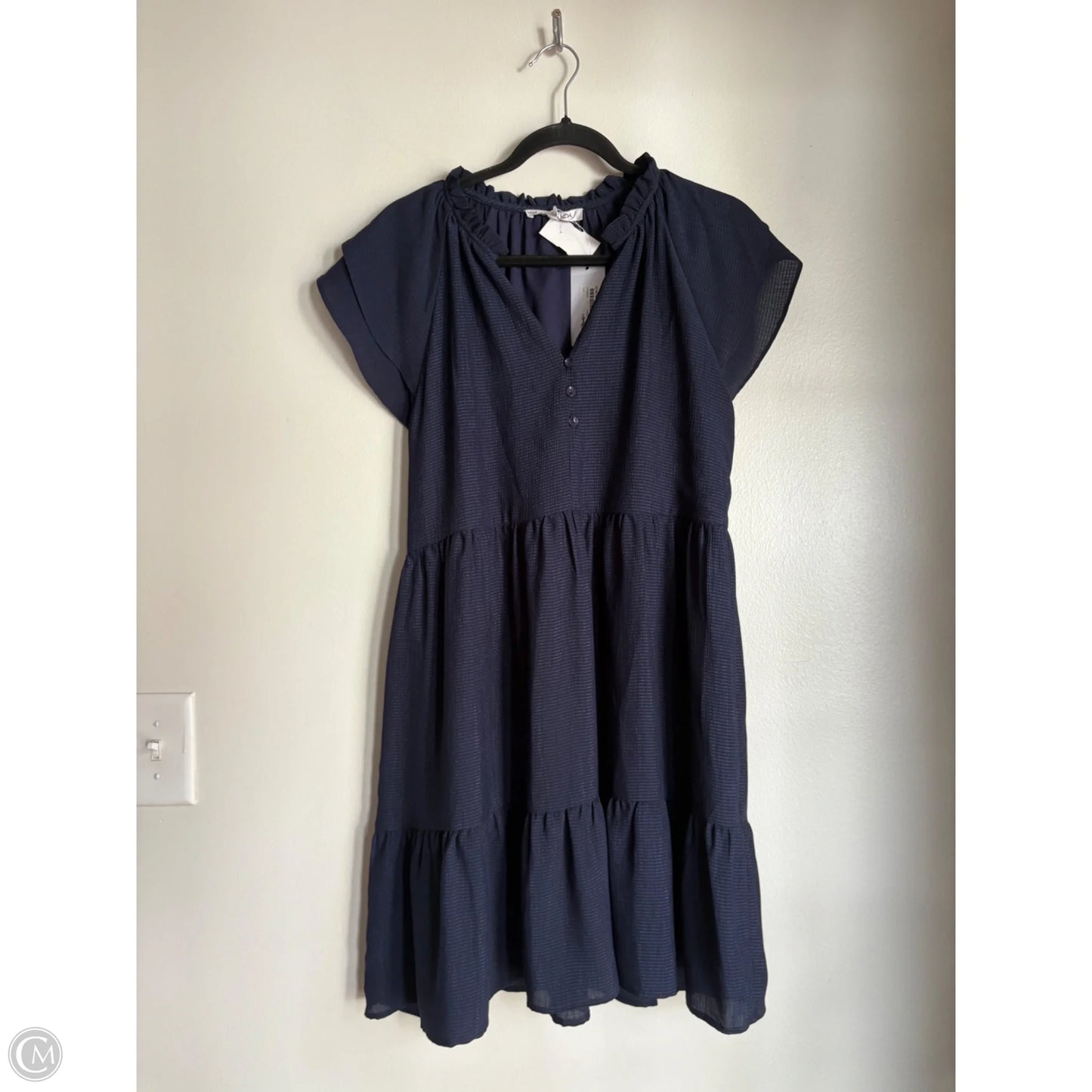 Dress Casual Midi By Joy Joy In Blue, Size: M