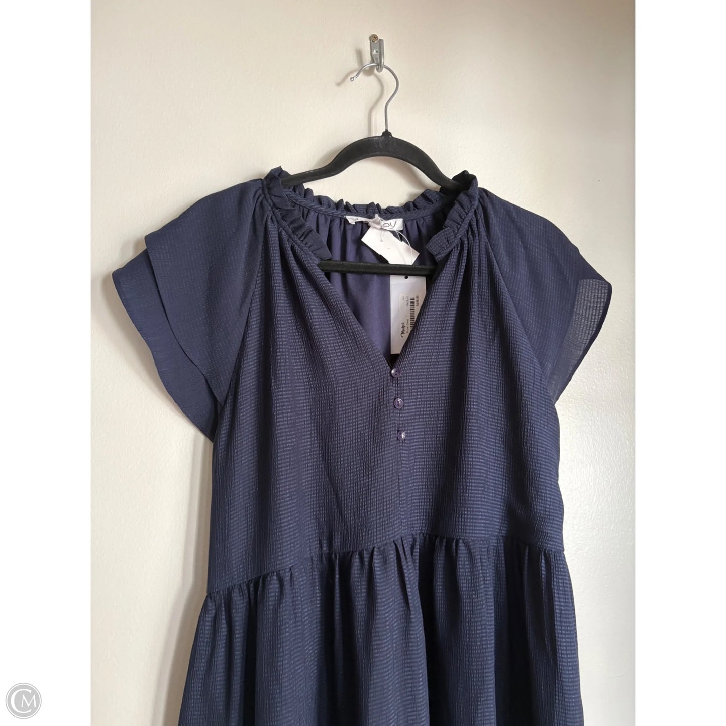 Dress Casual Midi By Joy Joy In Blue, Size: M