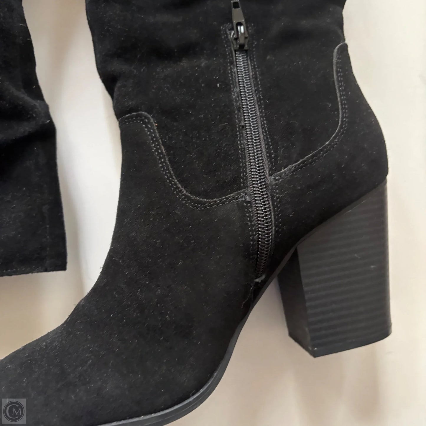 Boots Ankle Heels By Crown And Ivy In Black, Size: 9