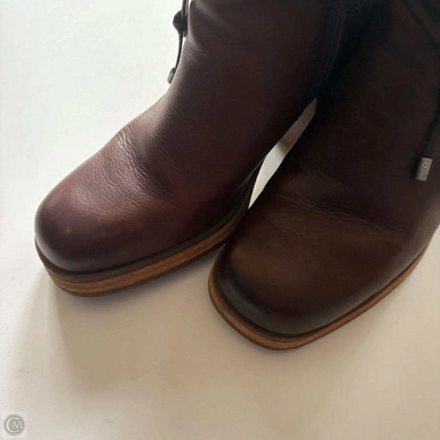 Boots Ankle Heels By Korks In Brown, Size: 8.5