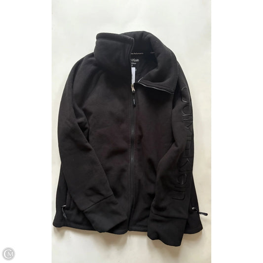 Athletic Jacket By Calvin Klein Performance In Black, Size: Xl