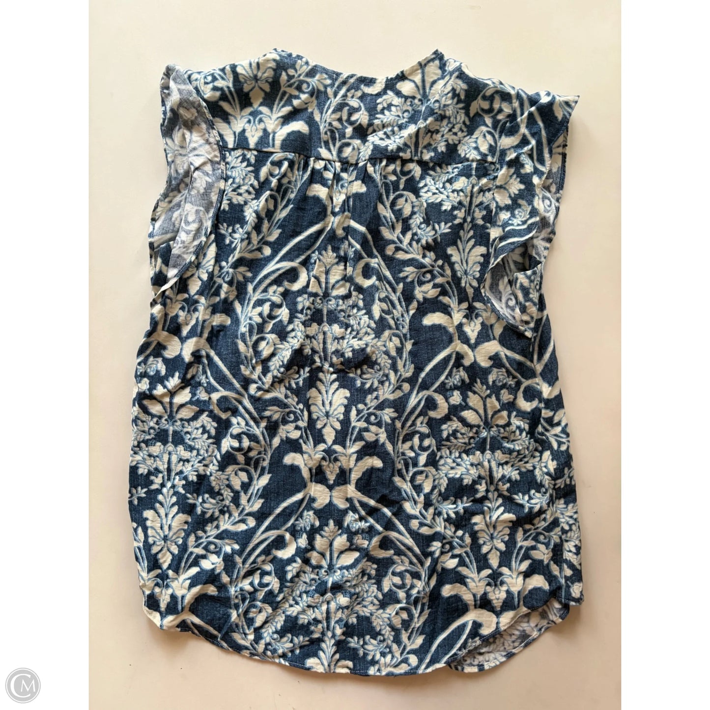 Top Sleeveless By Chaus In Blue, Size: S