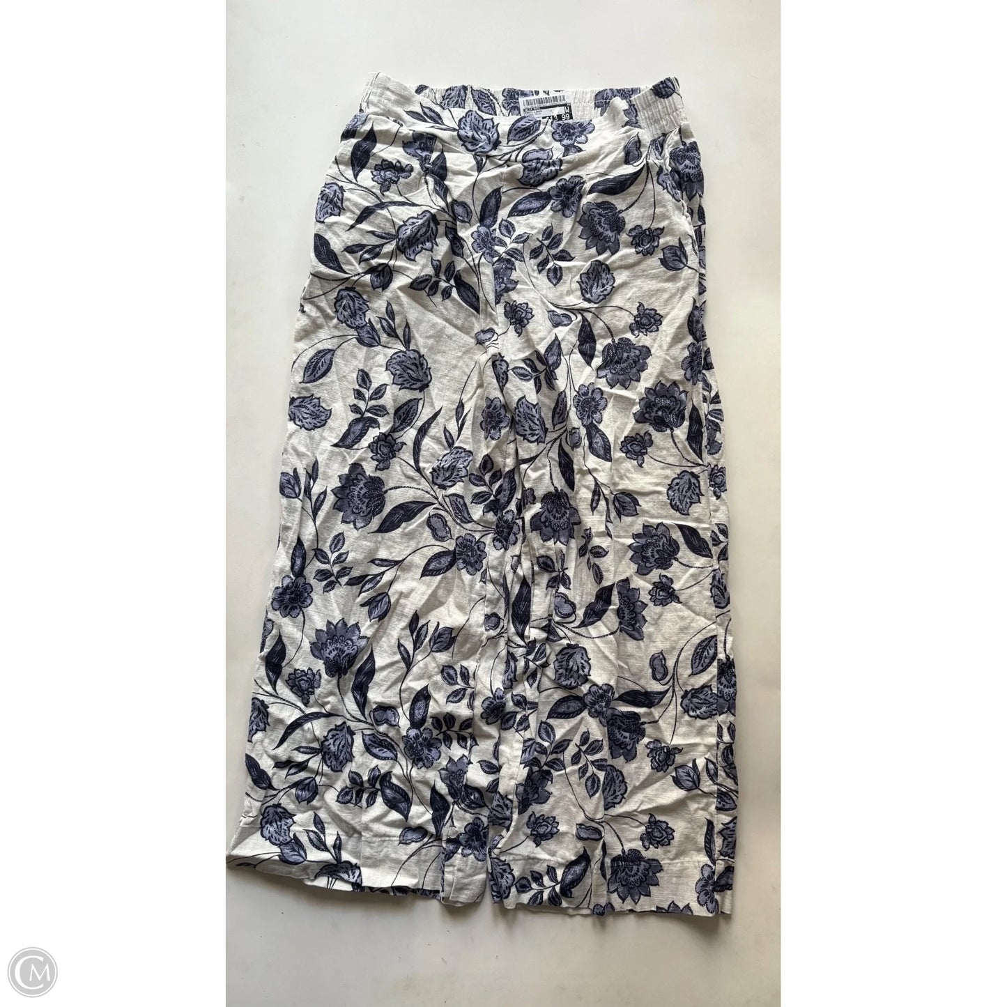 Pants Linen By Ella Moss In Floral Print, Size: 8