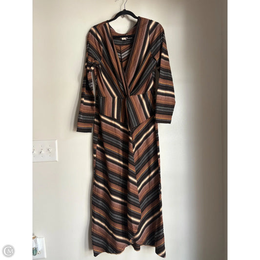 Dress Casual Maxi By Maeve In Brown, Size: L