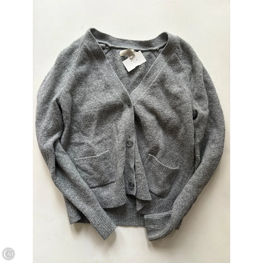 Sweater Cardigan By Loft In Grey, Size: Xs