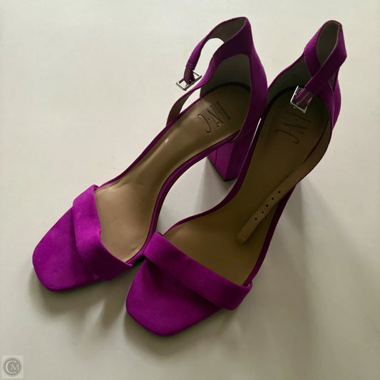 Sandals Heels Block By Inc In Purple, Size: 10