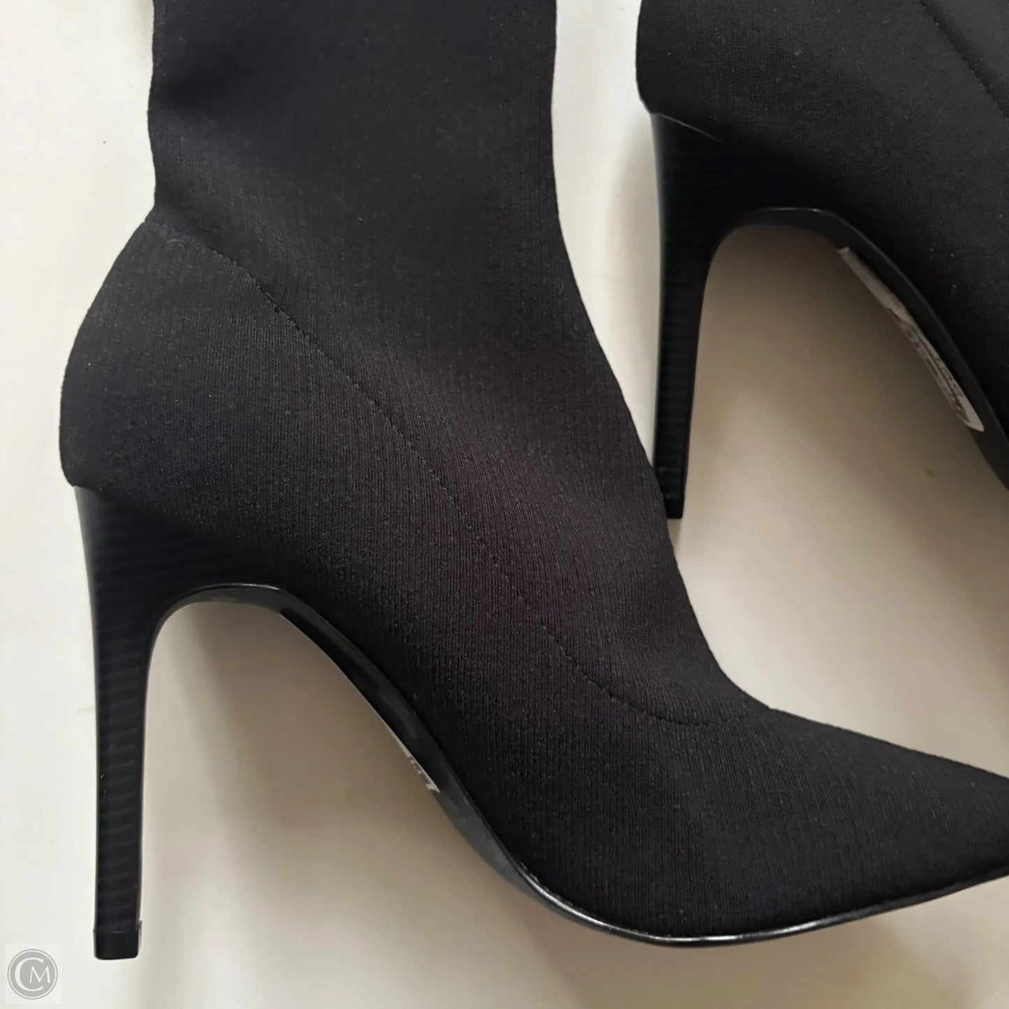 Boots Ankle Heels By H&m In Black, Size: 10