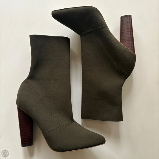 Boots Ankle Heels By Steve Madden In Green, Size: 10