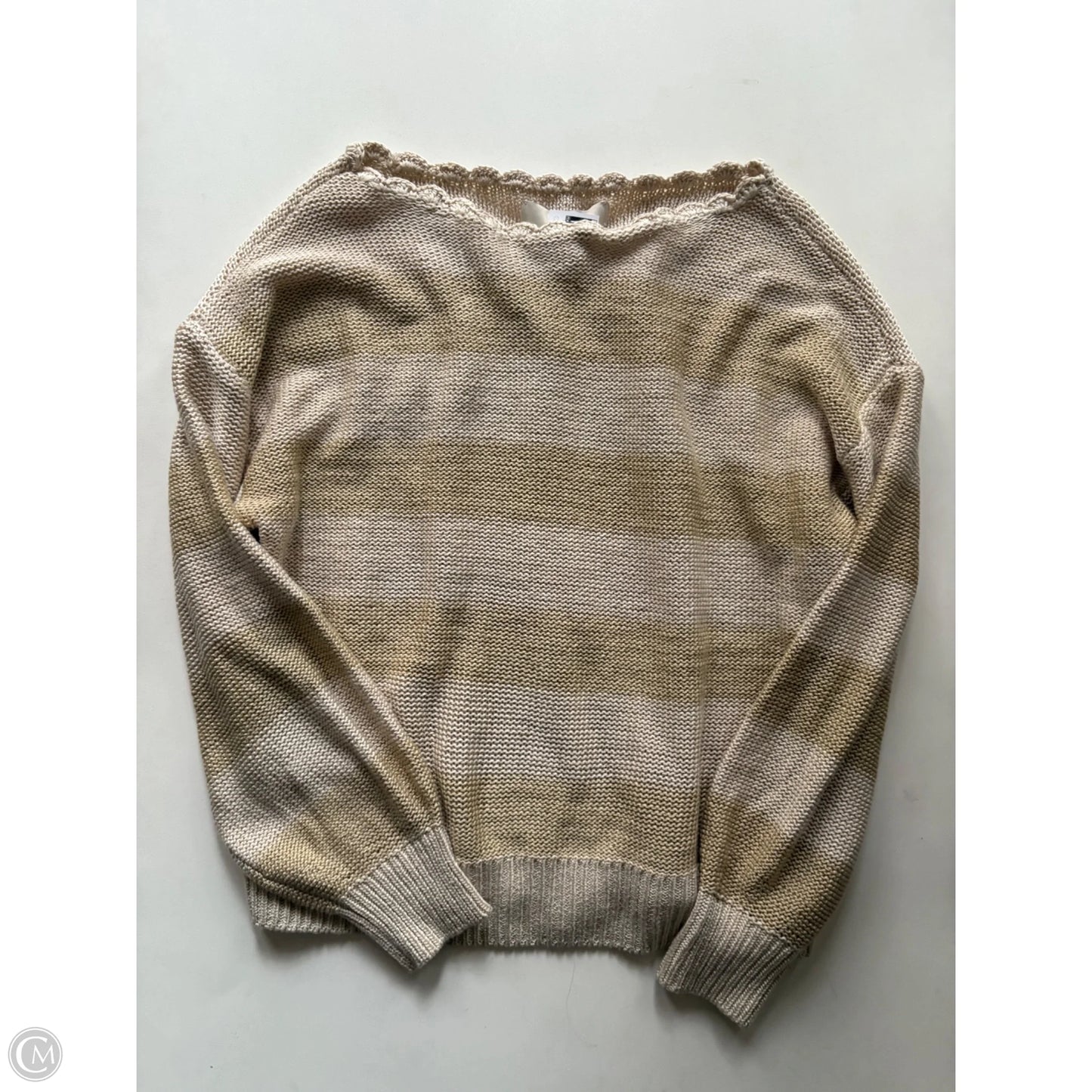 Sweater By Loft In Cream, Size: S