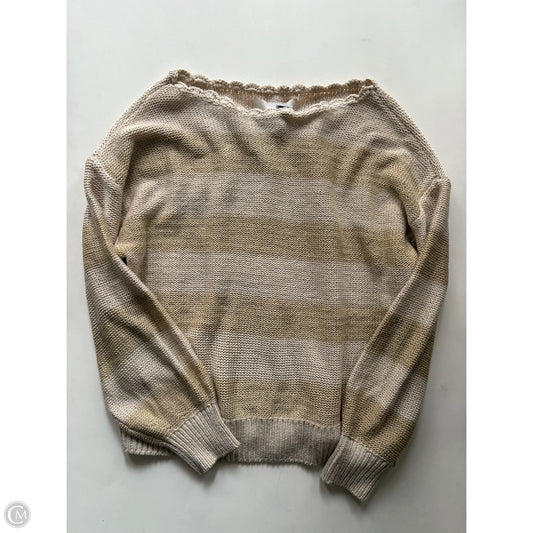 Sweater By Loft In Cream, Size: S