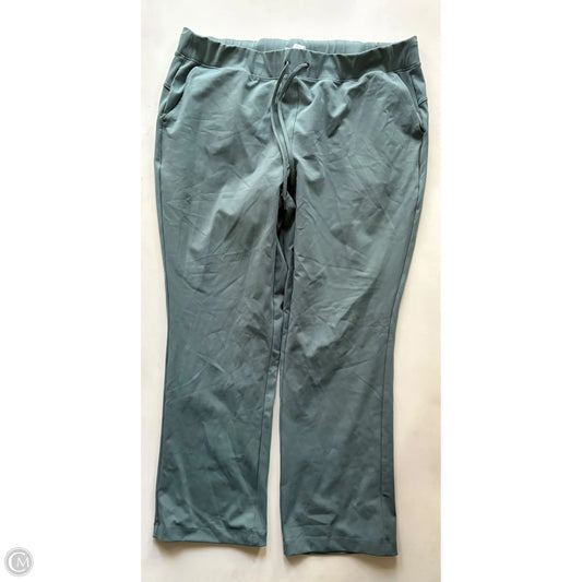 Athletic Pants By Yogalicious In Green, Size: 1x