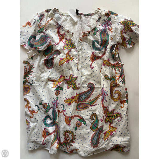 Blouse Short Sleeve By Talbots In Multi-colored, Size: 2x