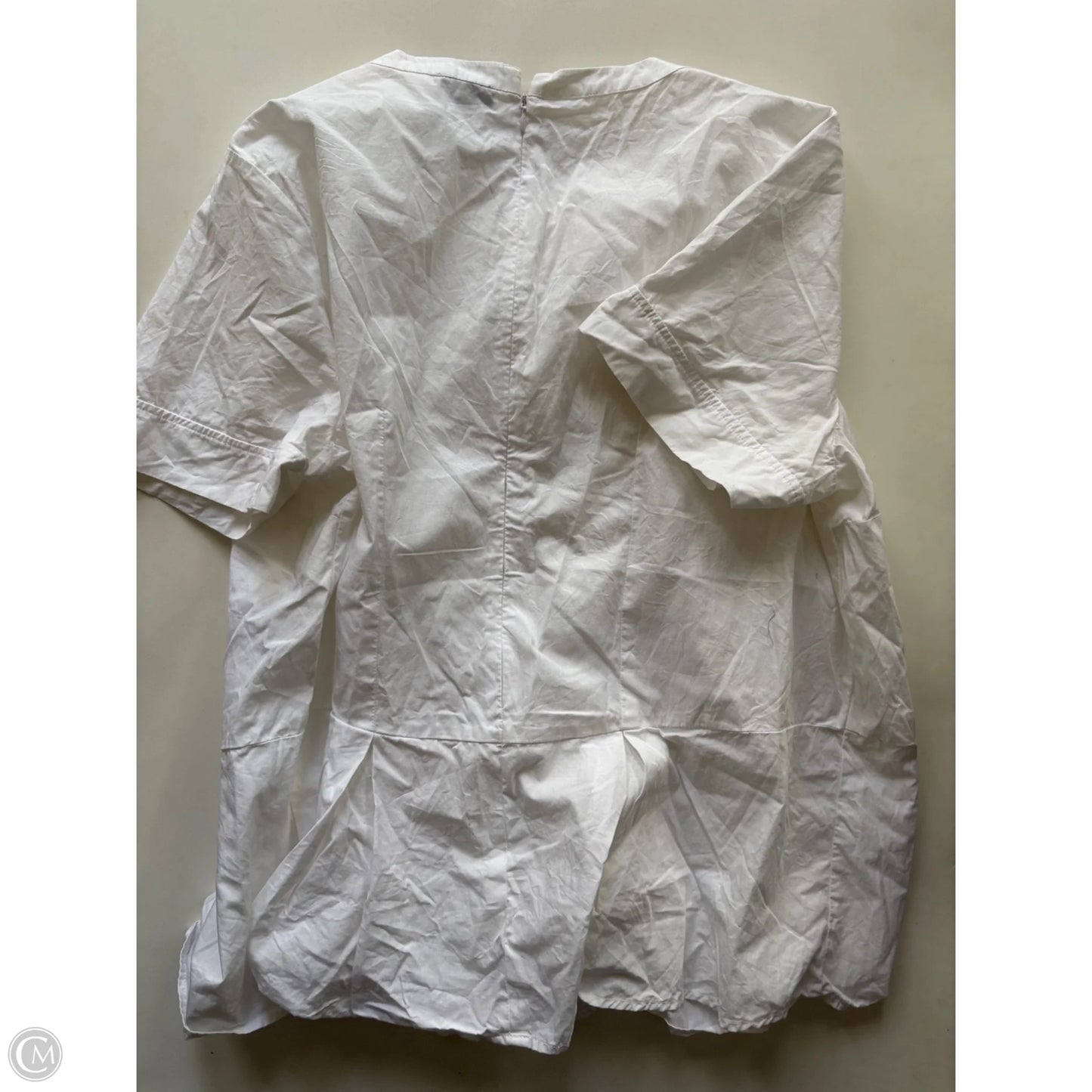 Top Short Sleeve By Madison In White, Size: 2x