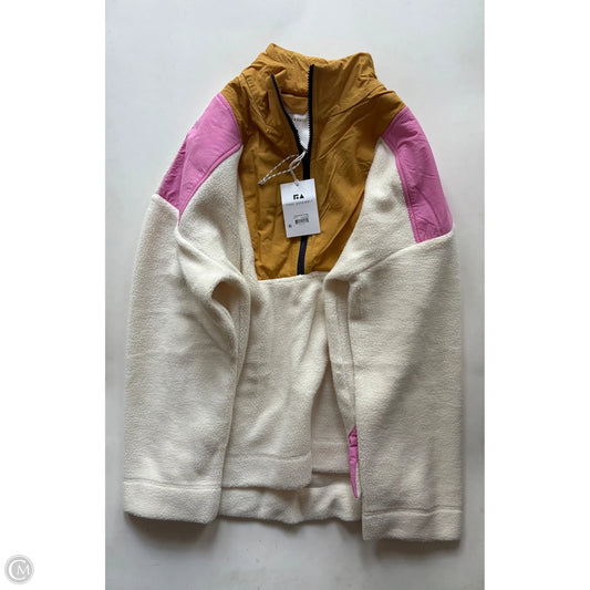 Jacket Faux Fur & Sherpa By Free Assembly In Cream, Size: Xl