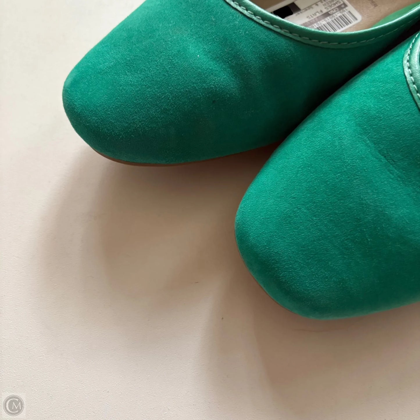 Shoes Flats By Marks & Spenser In Green, Size: 6