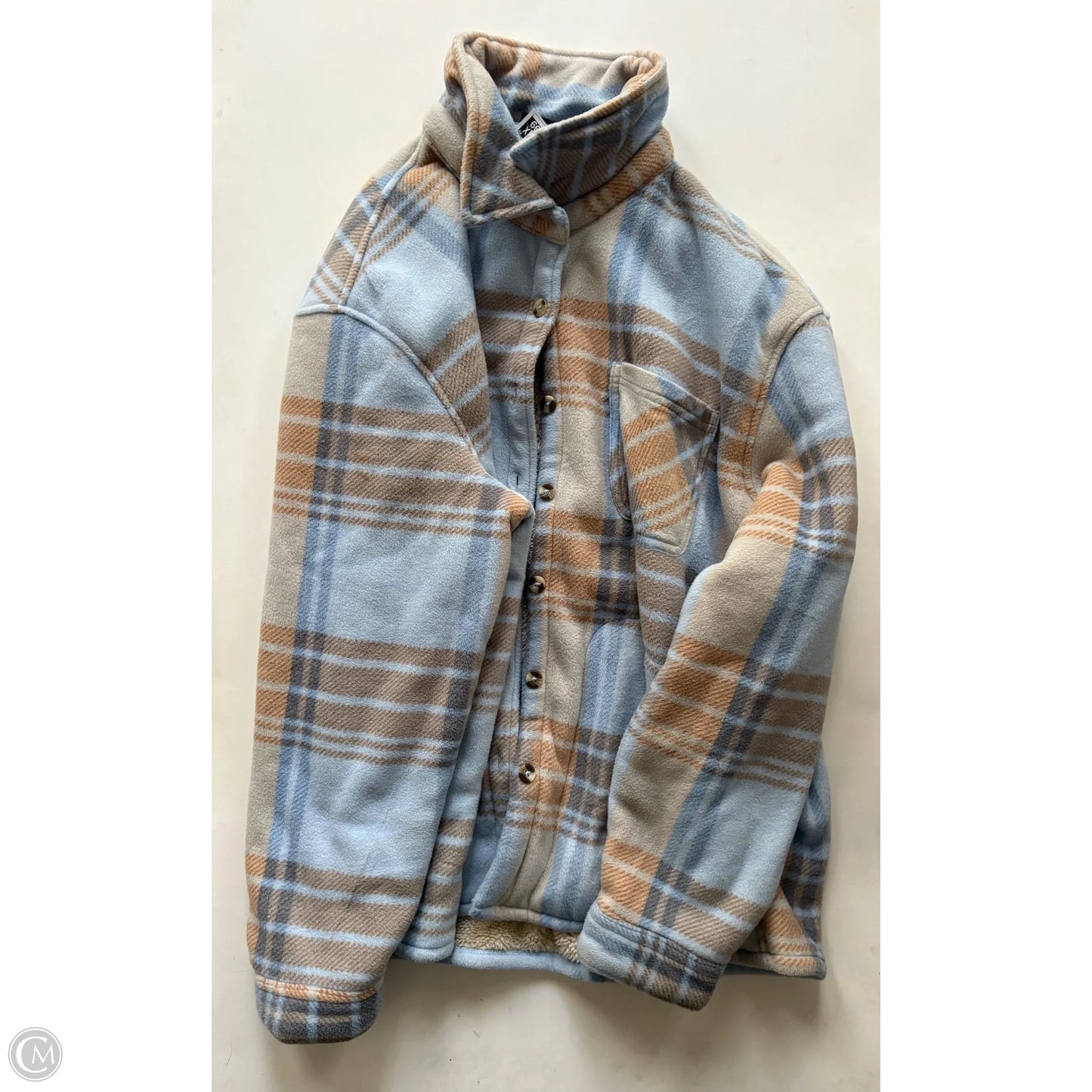 Coat Puffer & Quilted By Hfx In Plaid Pattern, Size: 2x