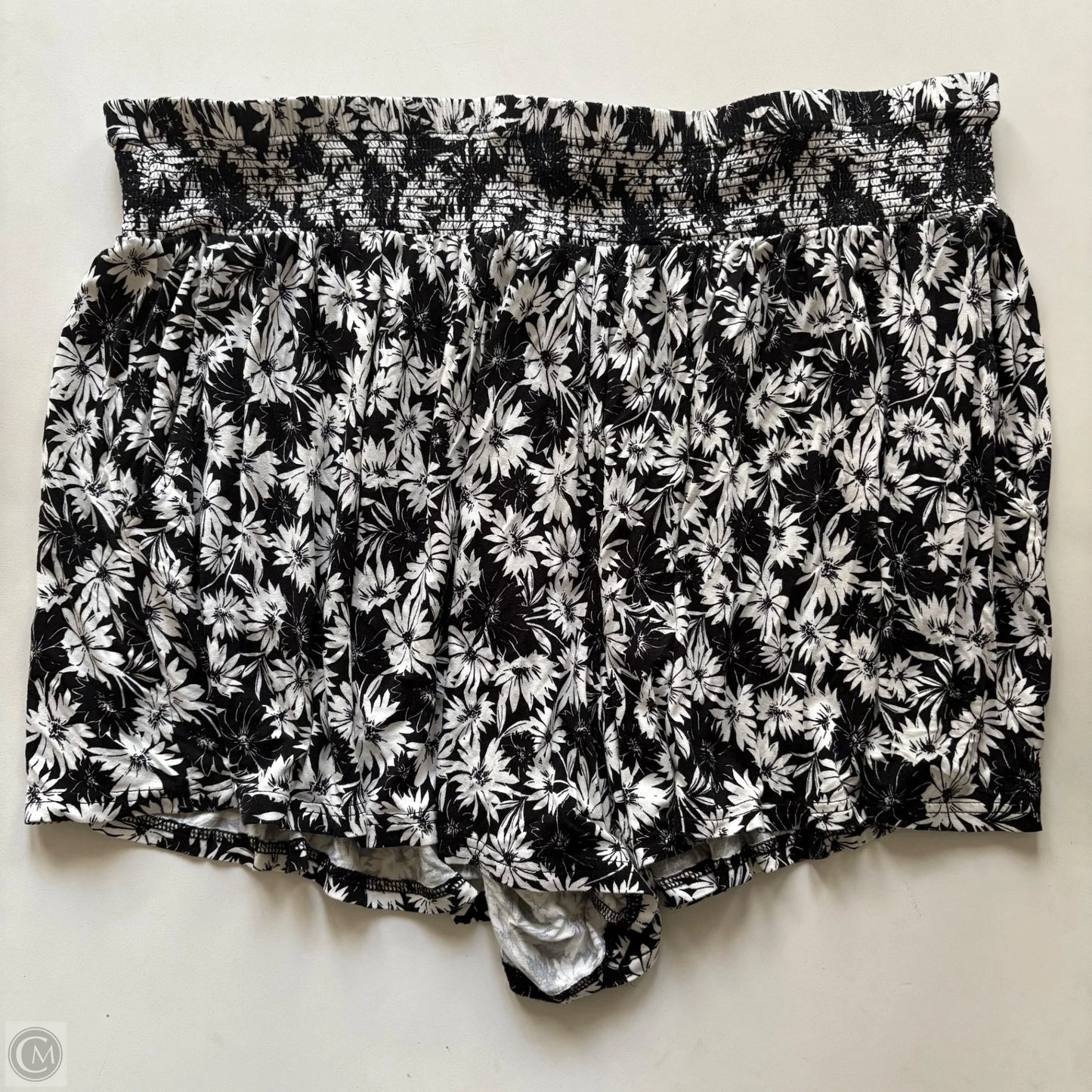 Shorts By Terra & Sky In Black & White, Size: 20