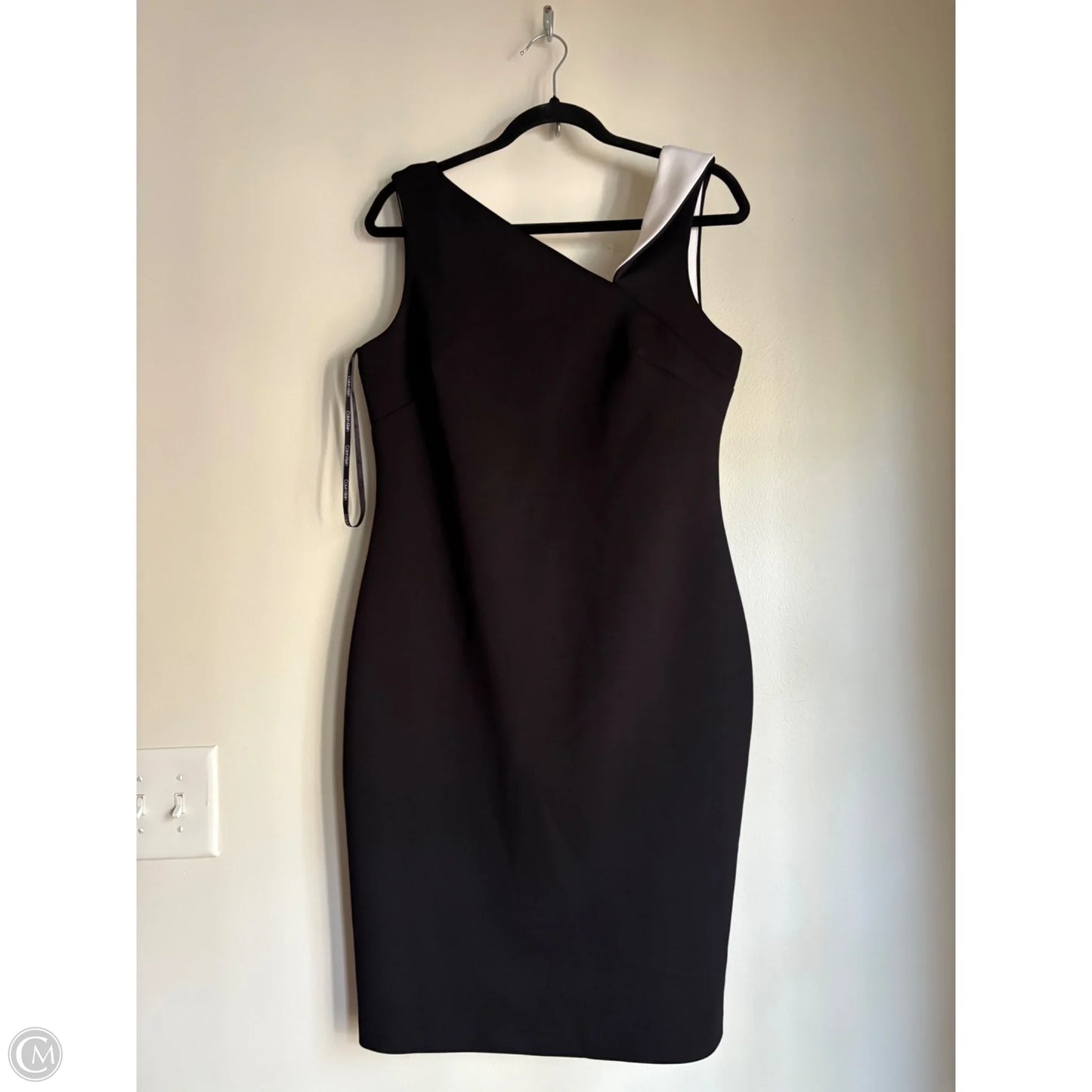 Dress Work By Calvin Klein In Black, Size: L