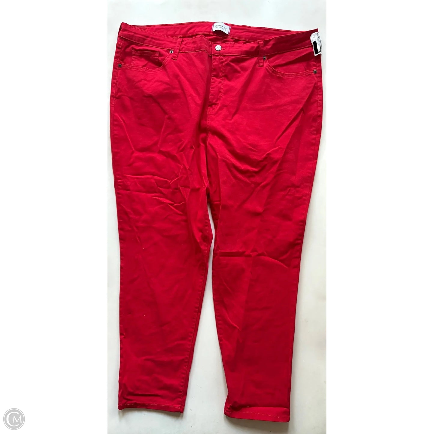 Pants Chinos & Khakis By Crown And Ivy In Red, Size: 22
