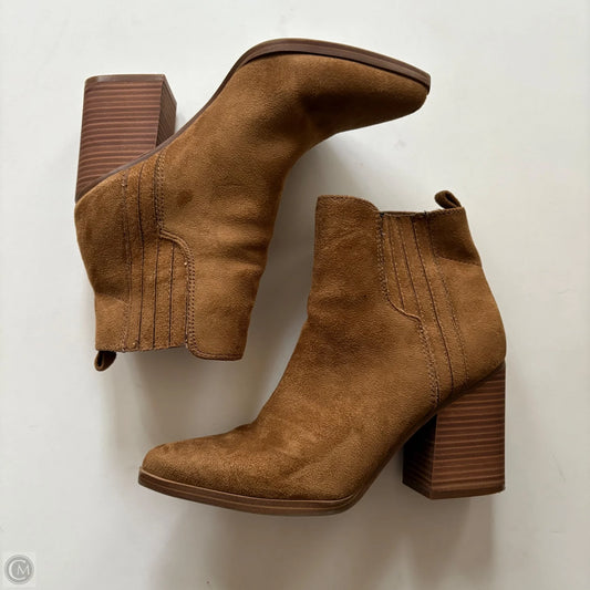 Boots Ankle Heels By Indigo In Brown, Size: 7