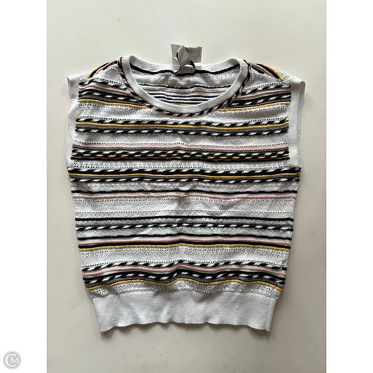 Vest Sweater By White House Black Market In Striped Pattern, Size: S