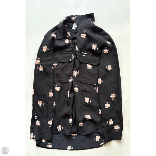 Blouse Long Sleeve By Elodie In Black, Size: S