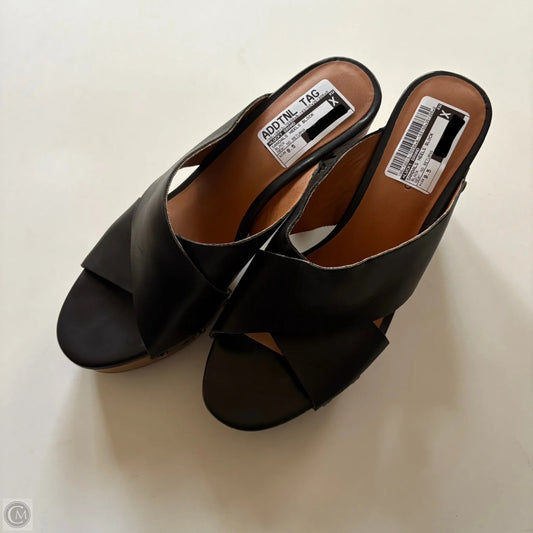 Sandals Heels Block By Lucky Brand In Black, Size: 9.5