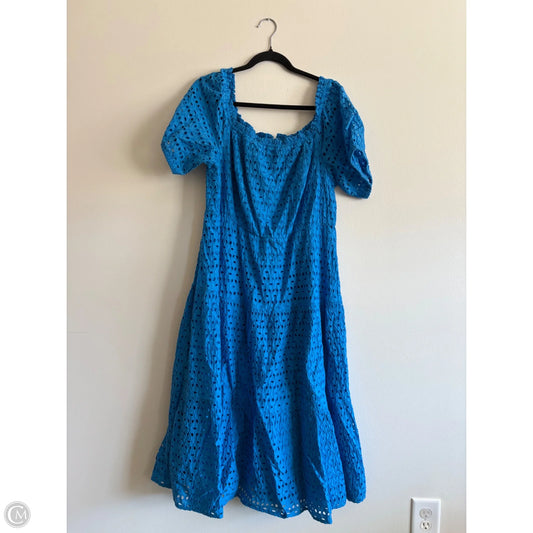 Dress Casual Maxi By Lane Bryant In Blue, Size: L