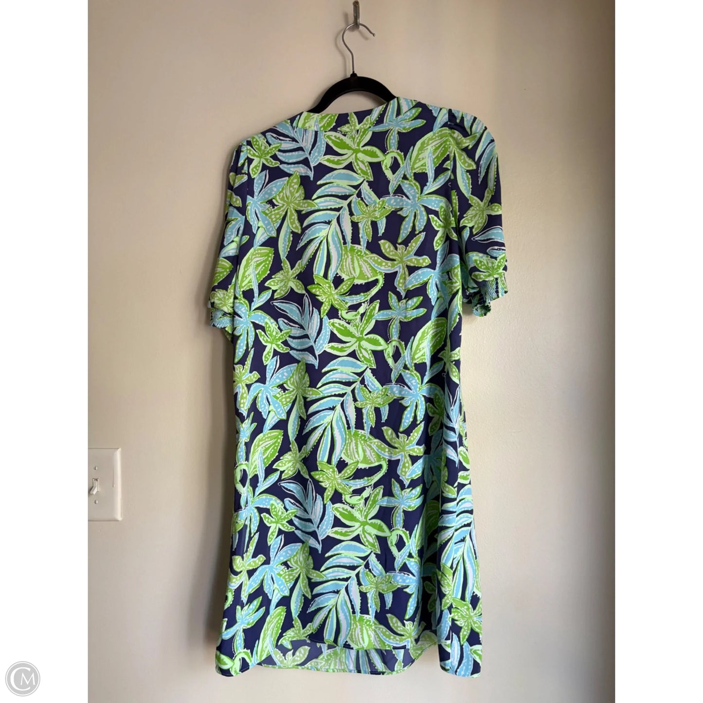Dress Designer By Lilly Pulitzer In Blue & Green, Size: 4