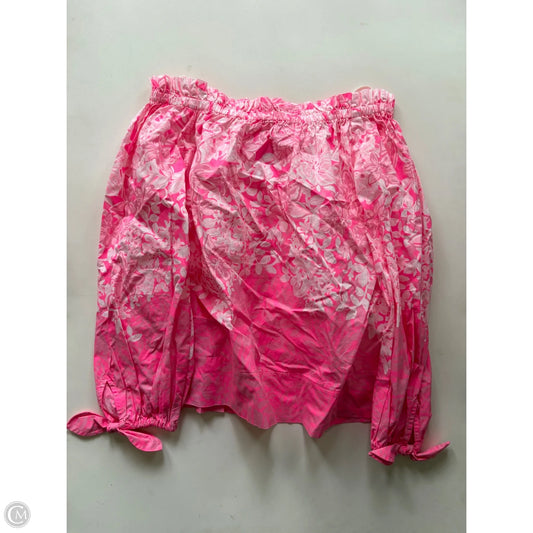 Top Long Sleeve Designer By Lilly Pulitzer In Pink, Size: Xs