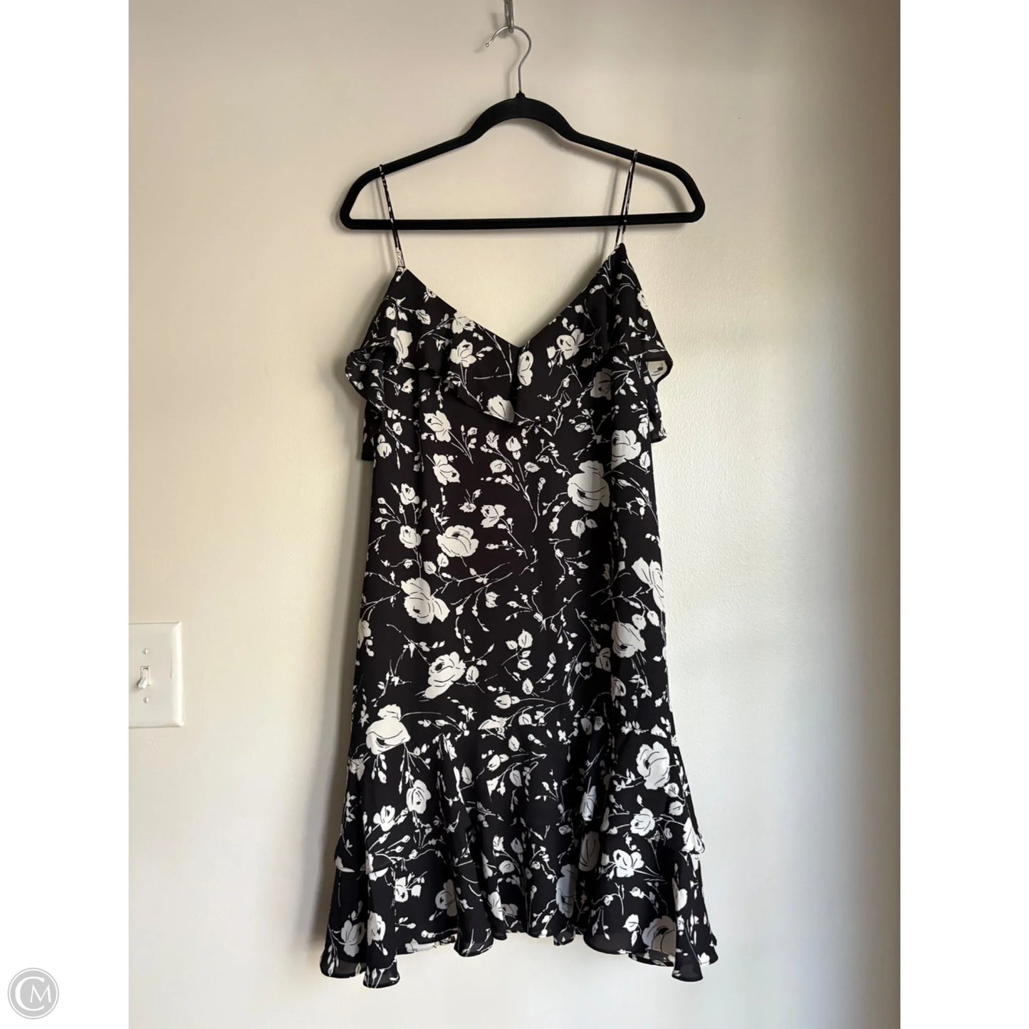Dress Casual Midi By Lauren By Ralph Lauren In Black, Size: M