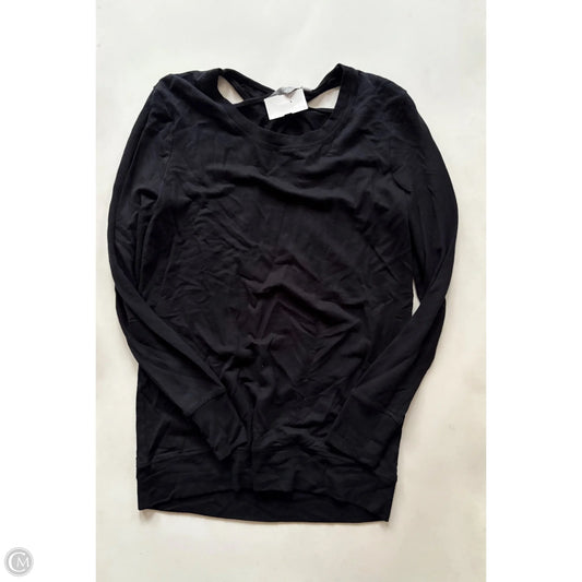 Athletic Top Long Sleeve Crewneck By Athleta In Black, Size: Xs