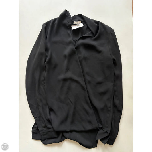 Blouse Long Sleeve By Pleione In Black, Size: Xs