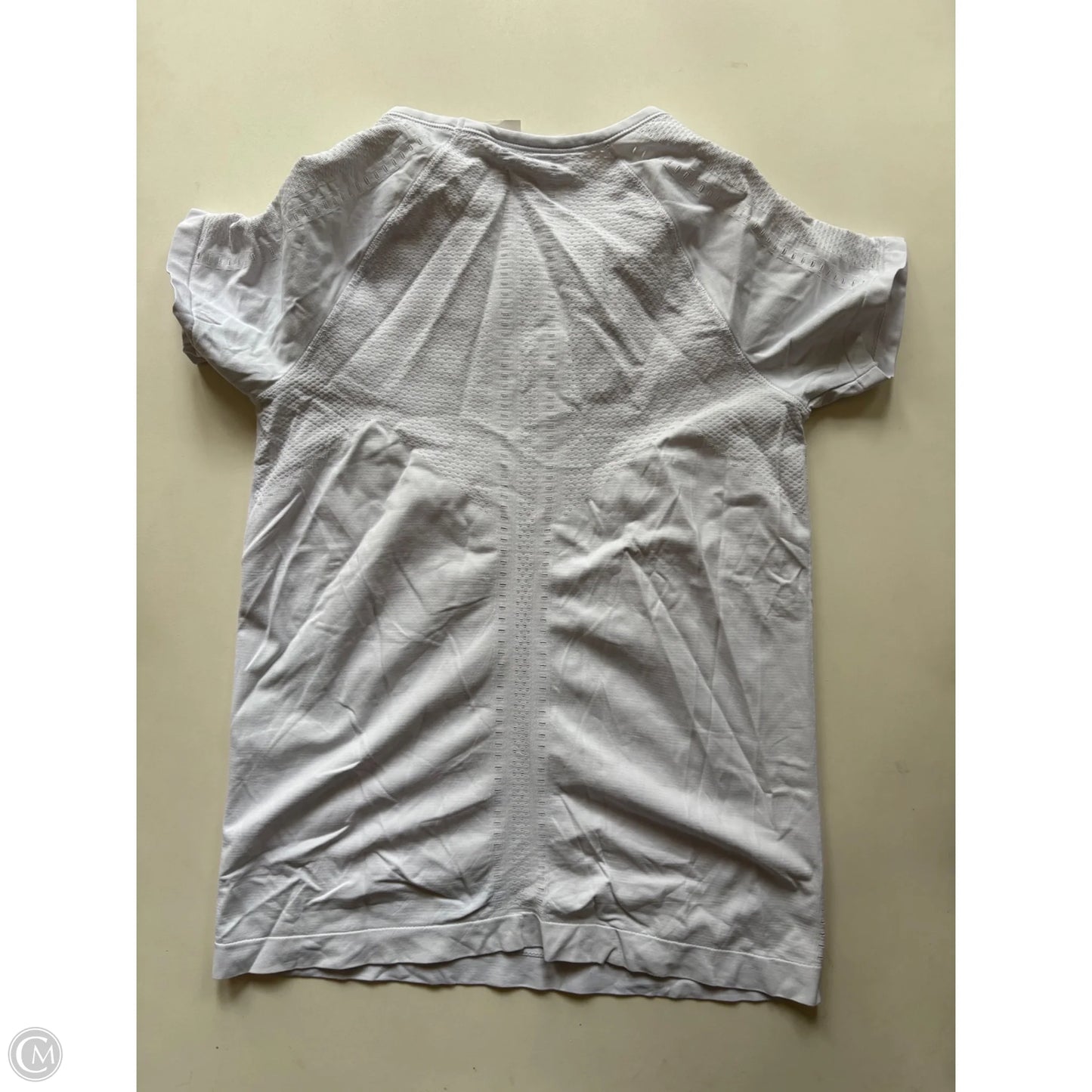 Athletic Top Short Sleeve By Athleta In White, Size: S