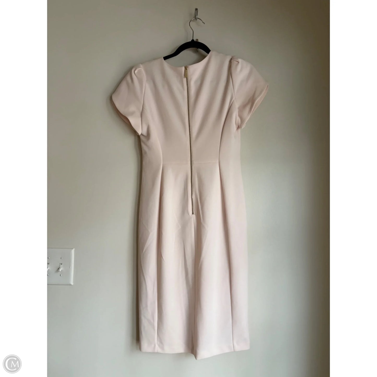 Dress Work By Calvin Klein In Cream, Size: S