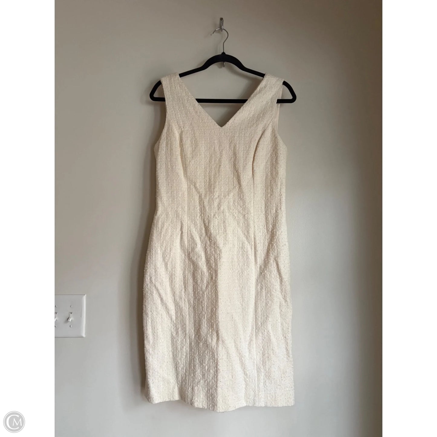 Dress Work By Anne Klein In Cream, Size: M