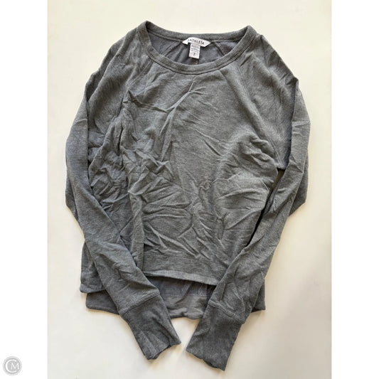 Sweatshirt Crewneck By Athleta In Grey, Size: S