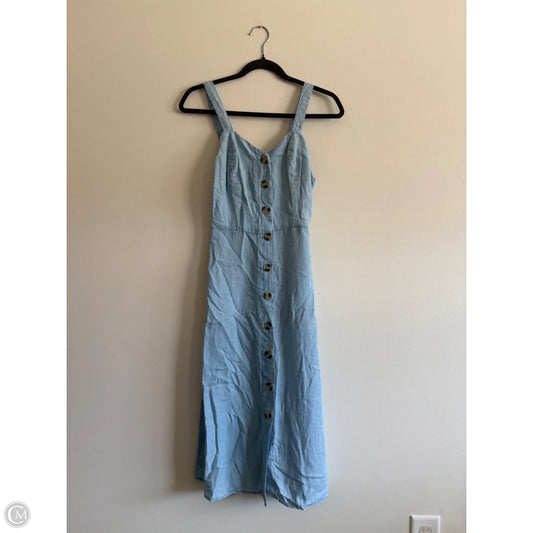 Dress Casual Midi By Japna In Blue, Size: M