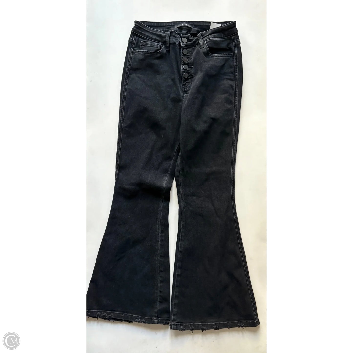 Jeans Wide Leg By Flying Monkey In Black, Size: 8