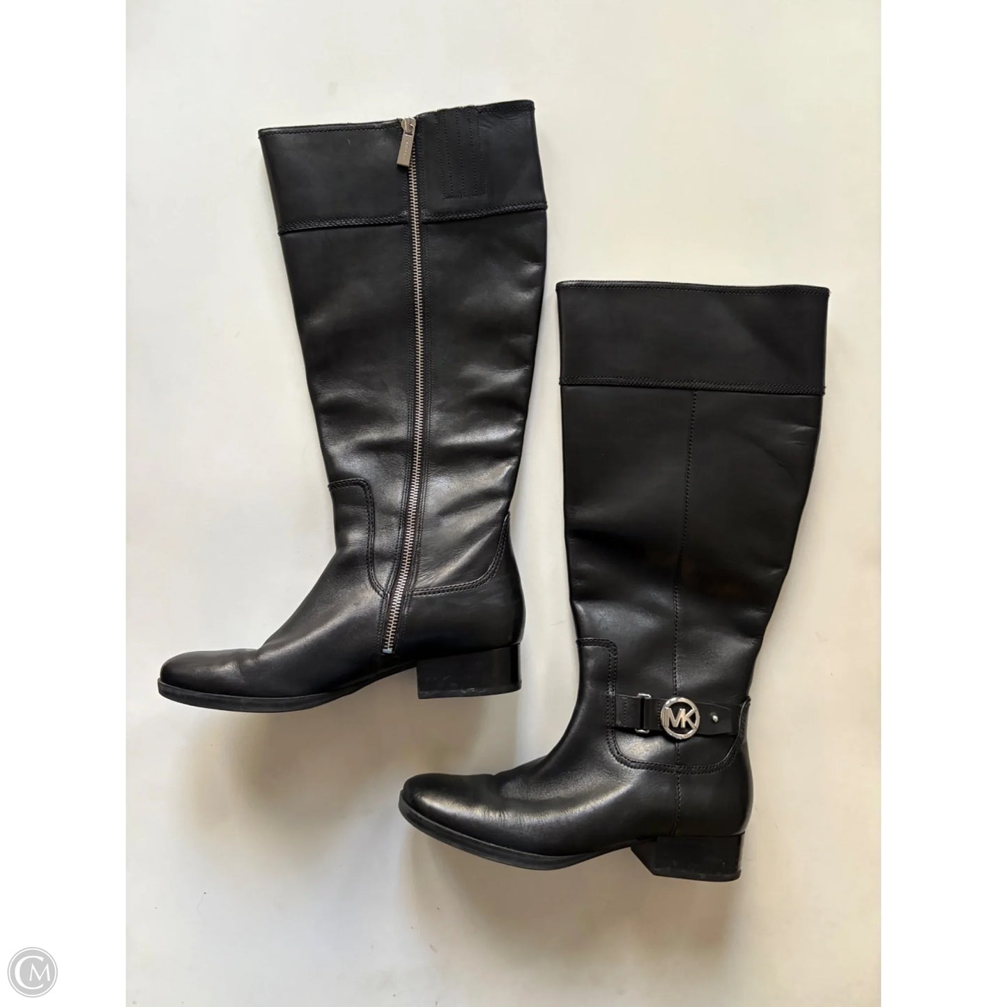 Boots Designer By Michael Kors In Black, Size: 8