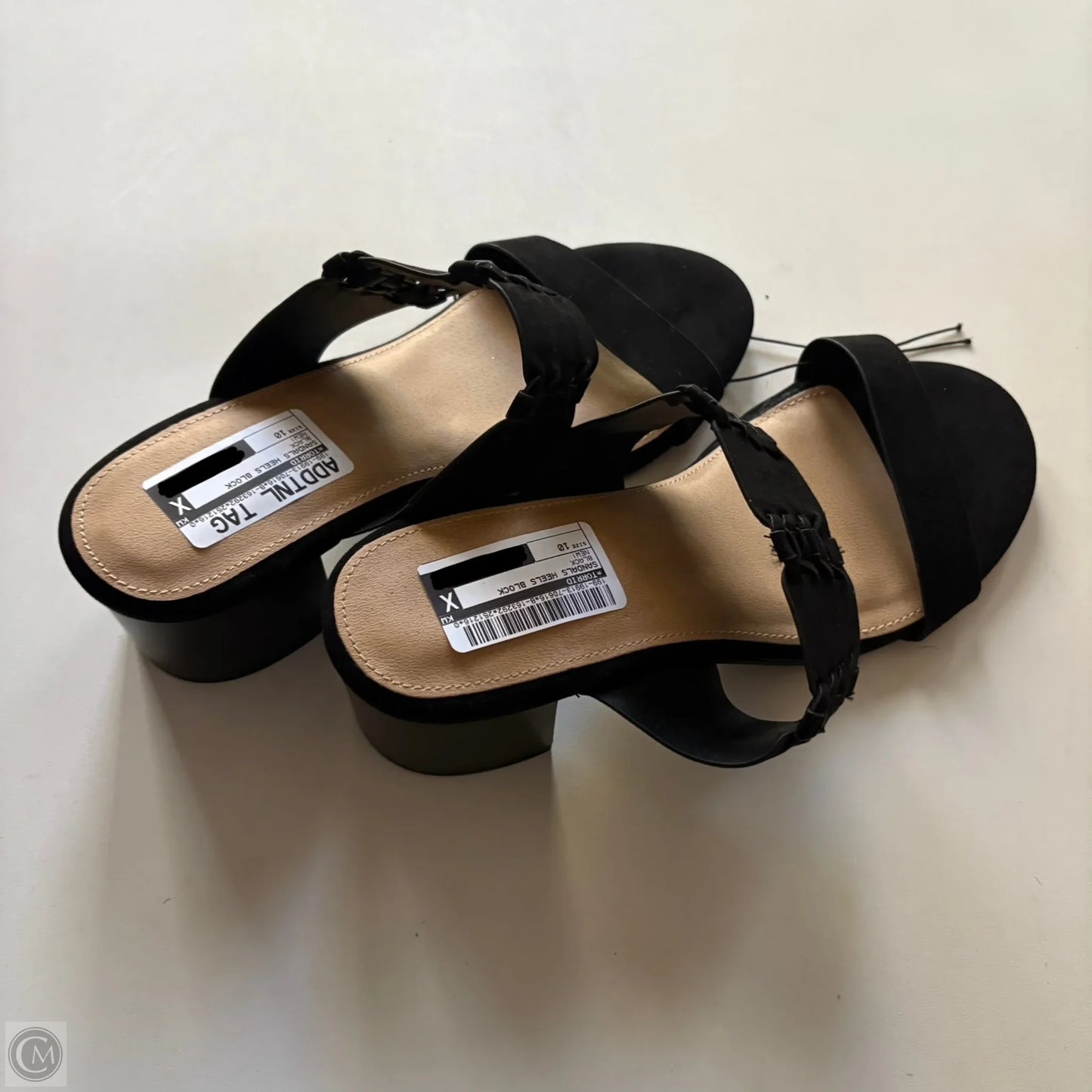 Sandals Heels Block By Torrid In Black, Size: 10