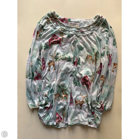 Top Short Sleeve By Alfred Dunner In Multi-colored, Size: 1x