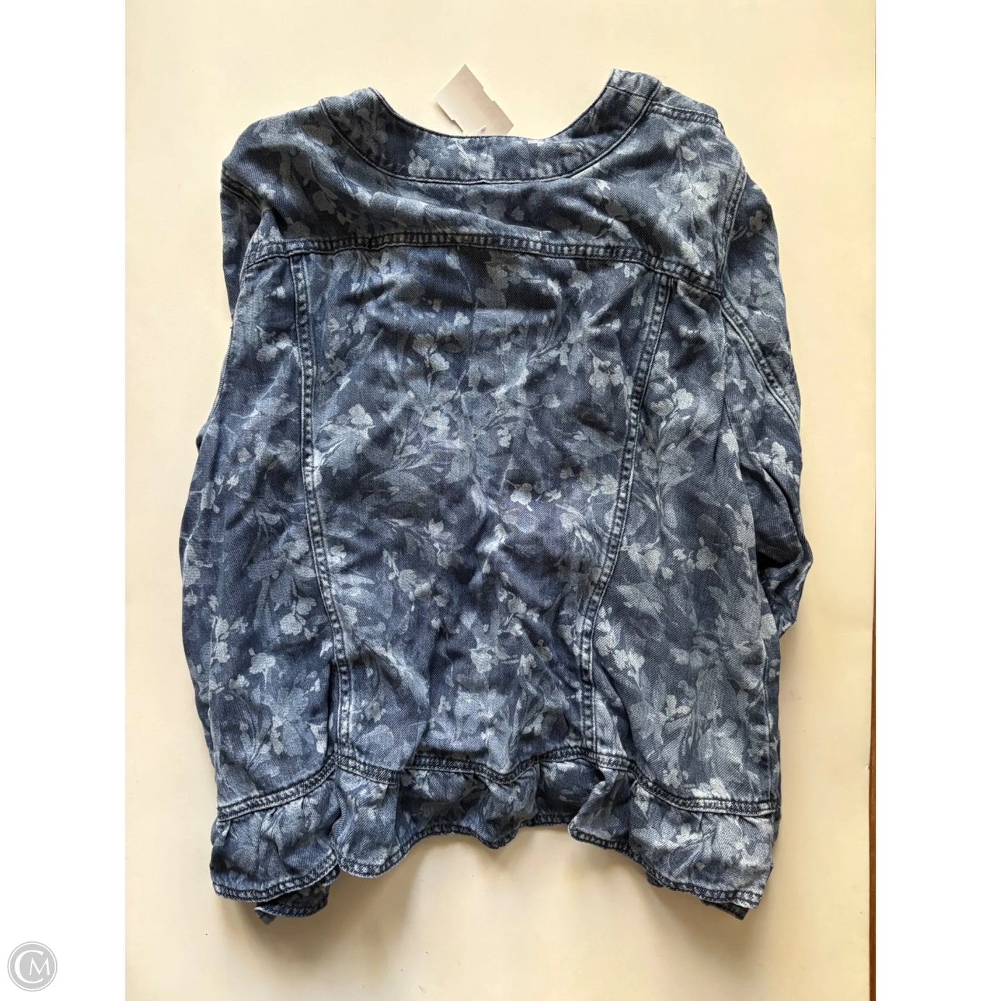 Jacket Denim By Chicos In Blue, Size: 2x