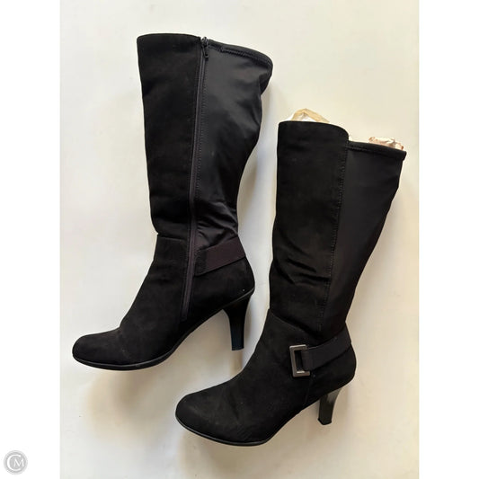 Boots Knee Heels By Kelly And Katie In Black, Size: 10