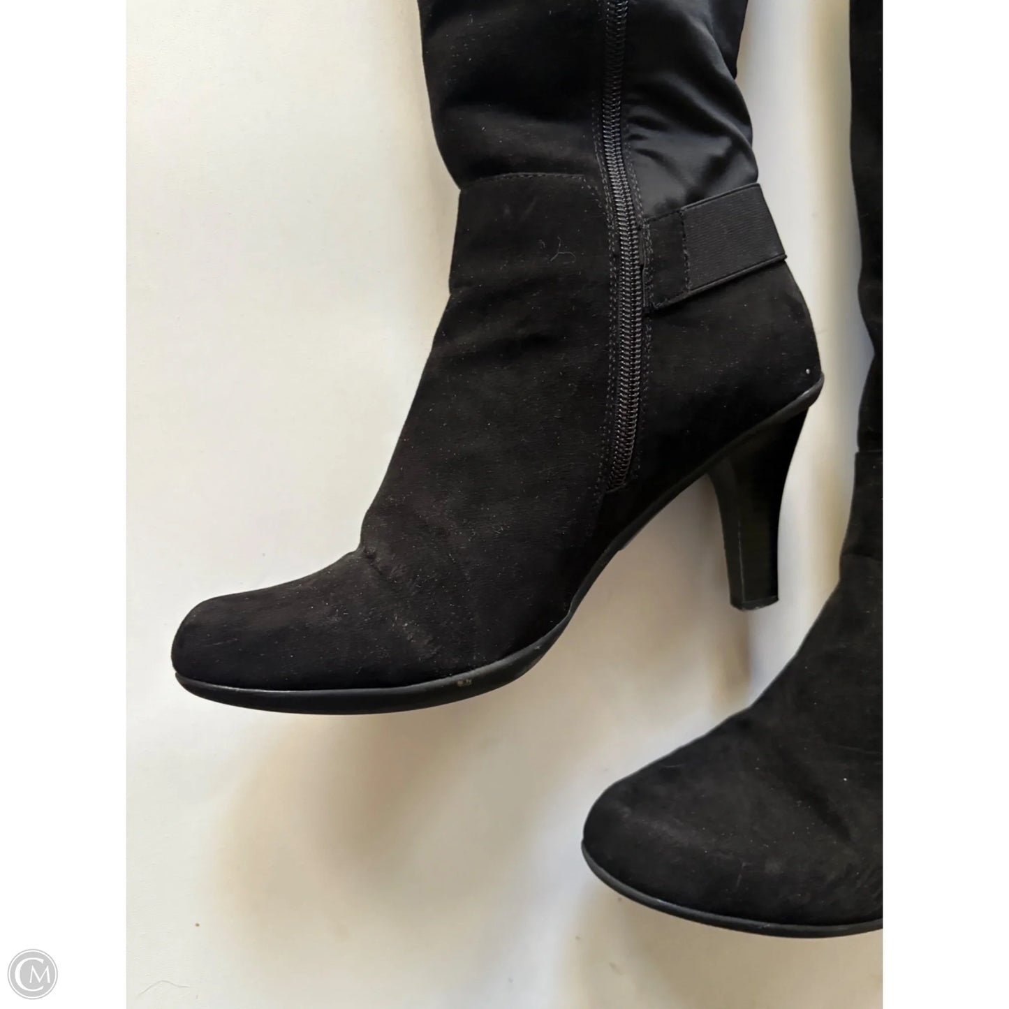 Boots Knee Heels By Kelly And Katie In Black, Size: 10