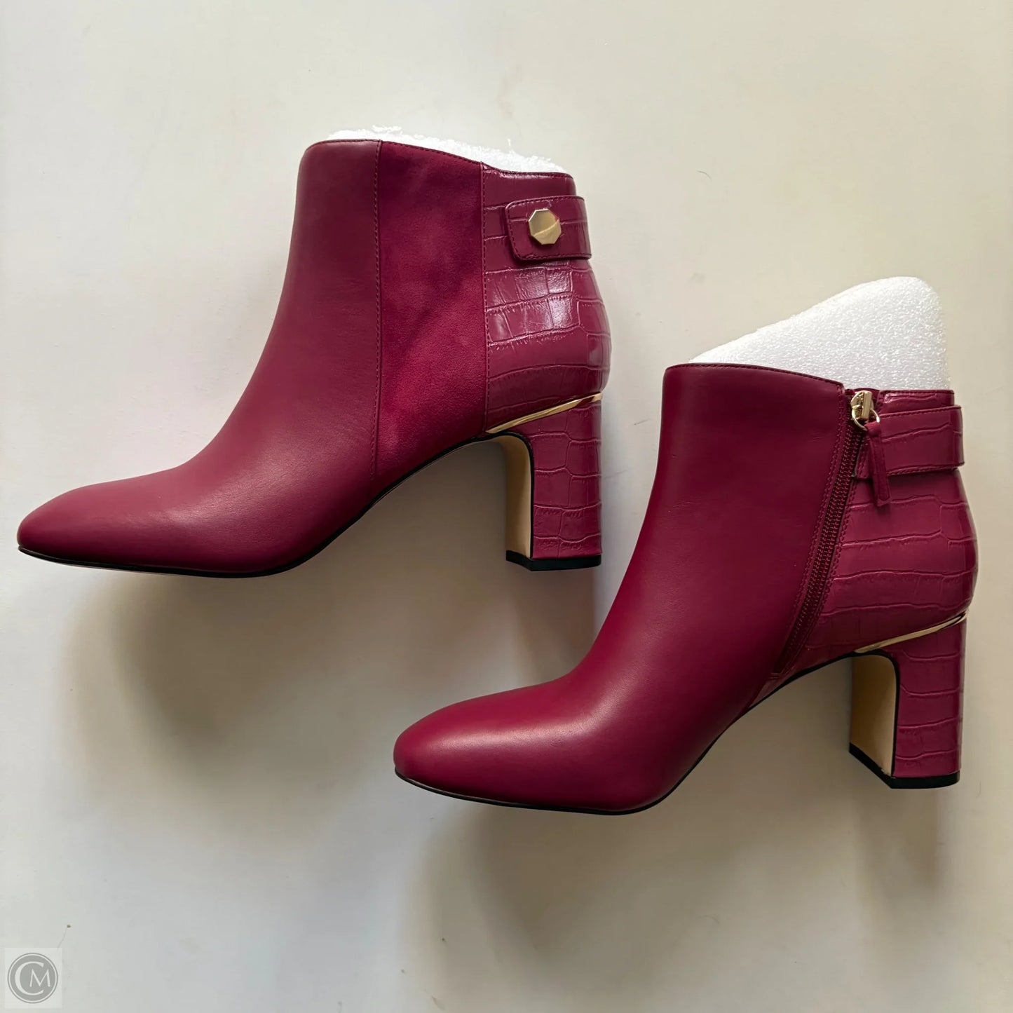 Boots Ankle Heels By White House Black Market In Pink, Size: 10